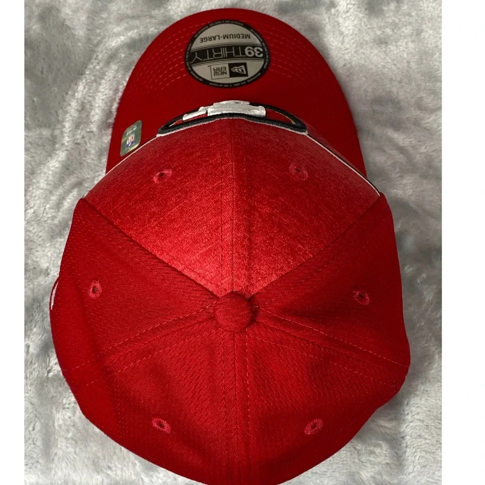 NewEra San Francisco 49ers Hat Men M/L Scarlet Red 39THIRTY NFL Stretch-Fit 2023